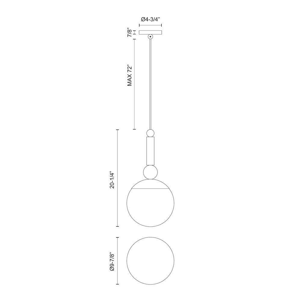 Delilah 1 - Light Single Pendant
