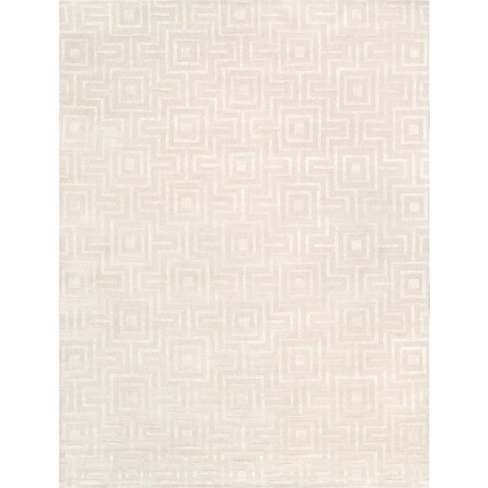 Pasargad Edgy Hand-Tufted Ivory Area Rug