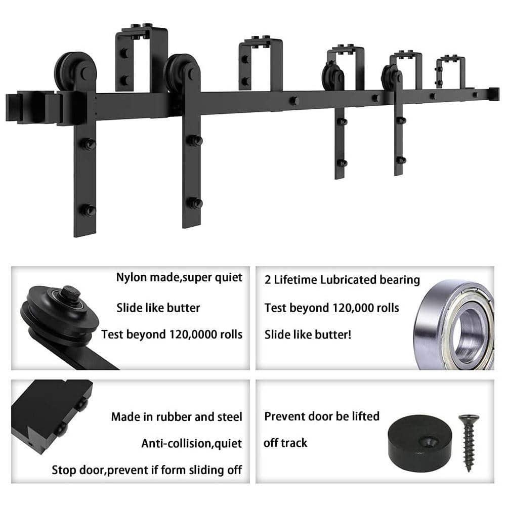 Double Bypass Barn Door Hardware Kit