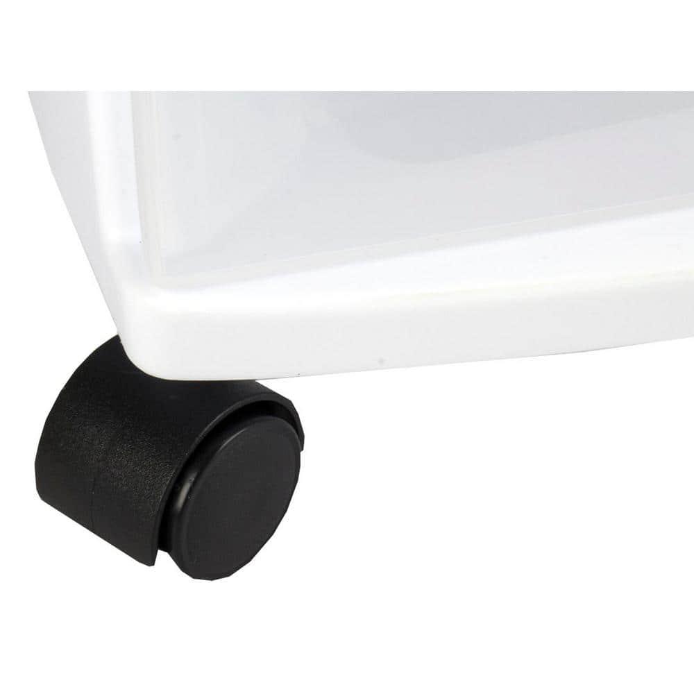 Sterilite Sterilite At Home 3 Drawer Wide Storage Cart Container with Casters (Set of 4)