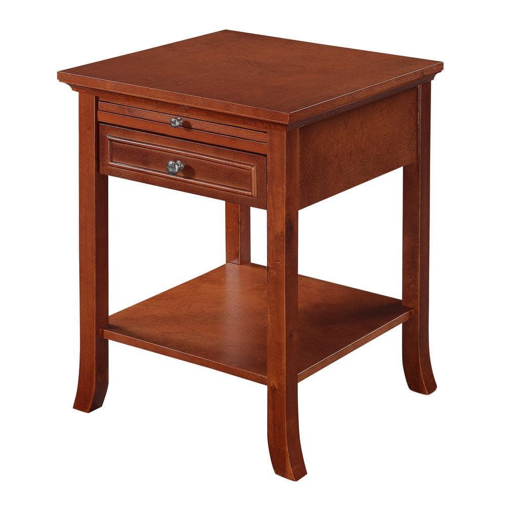 Convenience Concepts American Heritage Logan End Table with Drawer and Slide, Multiple Colors