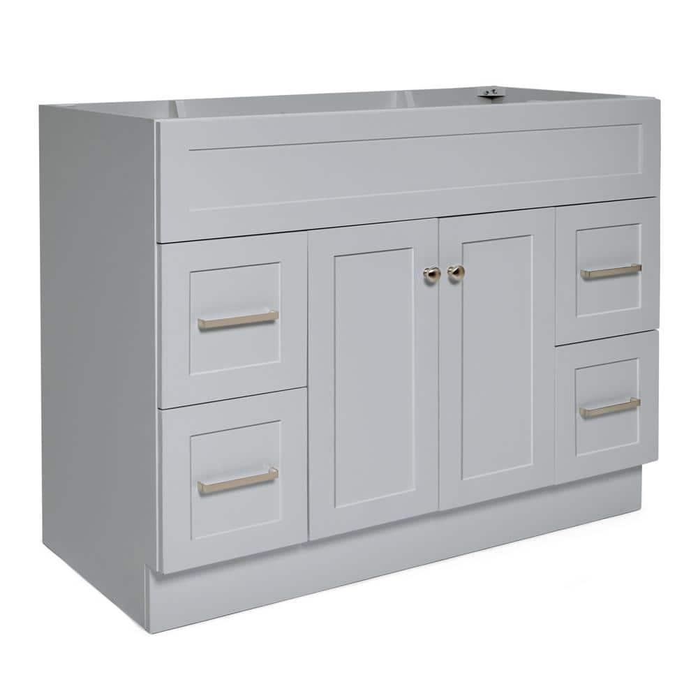 Ariel F042s-Bc Hamlet 42" Single Free Standing Vanity Cabinet Only - Grey