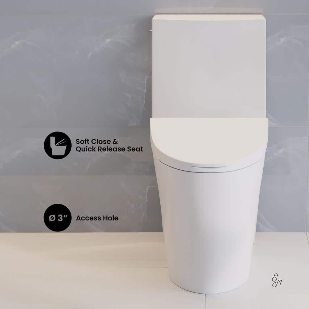 St. Tropez One-Piece Elongated Toilet, Touchless 1.1/1.6 Gpf