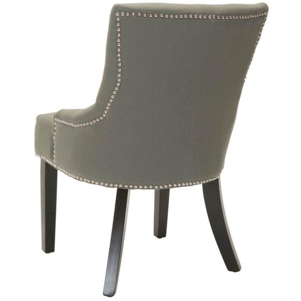 Lotus Sea Mist Linen Upholstered Parsons Side Chair