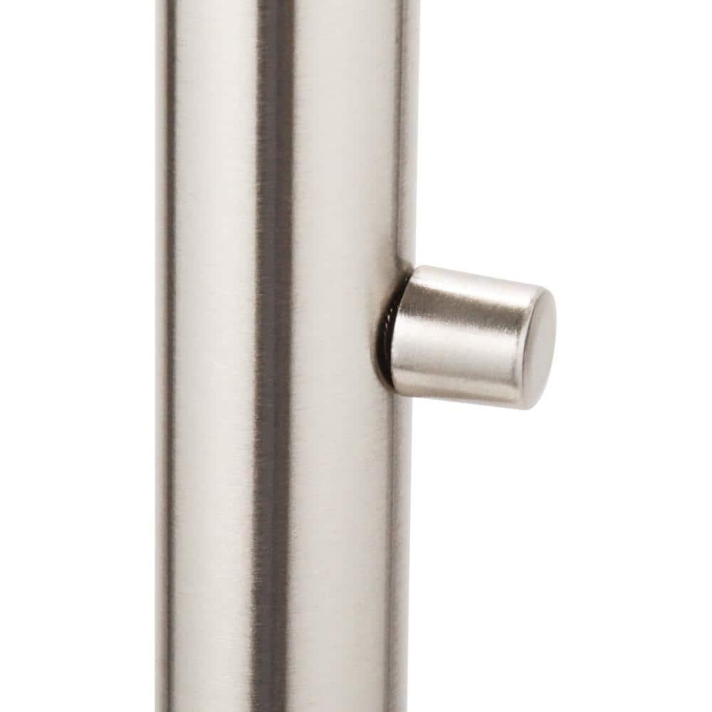 73.5" Bowery Arc Lamp Steel - Adesso: Contemporary Design, ETL Listed, Linen Shade, Metal Body