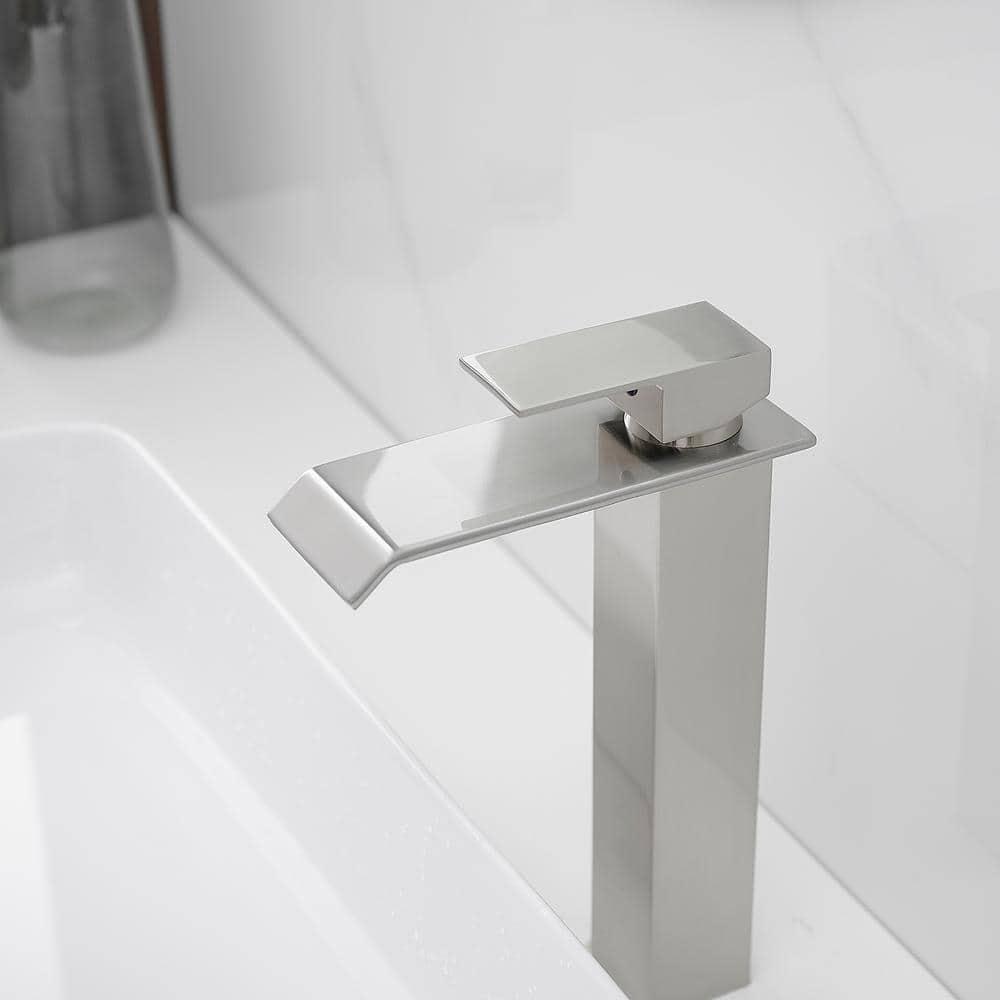 VIBRANTBATH 6004H-N Vessel Sink Faucet Single-handle Bathroom Faucet with Drain Assembly