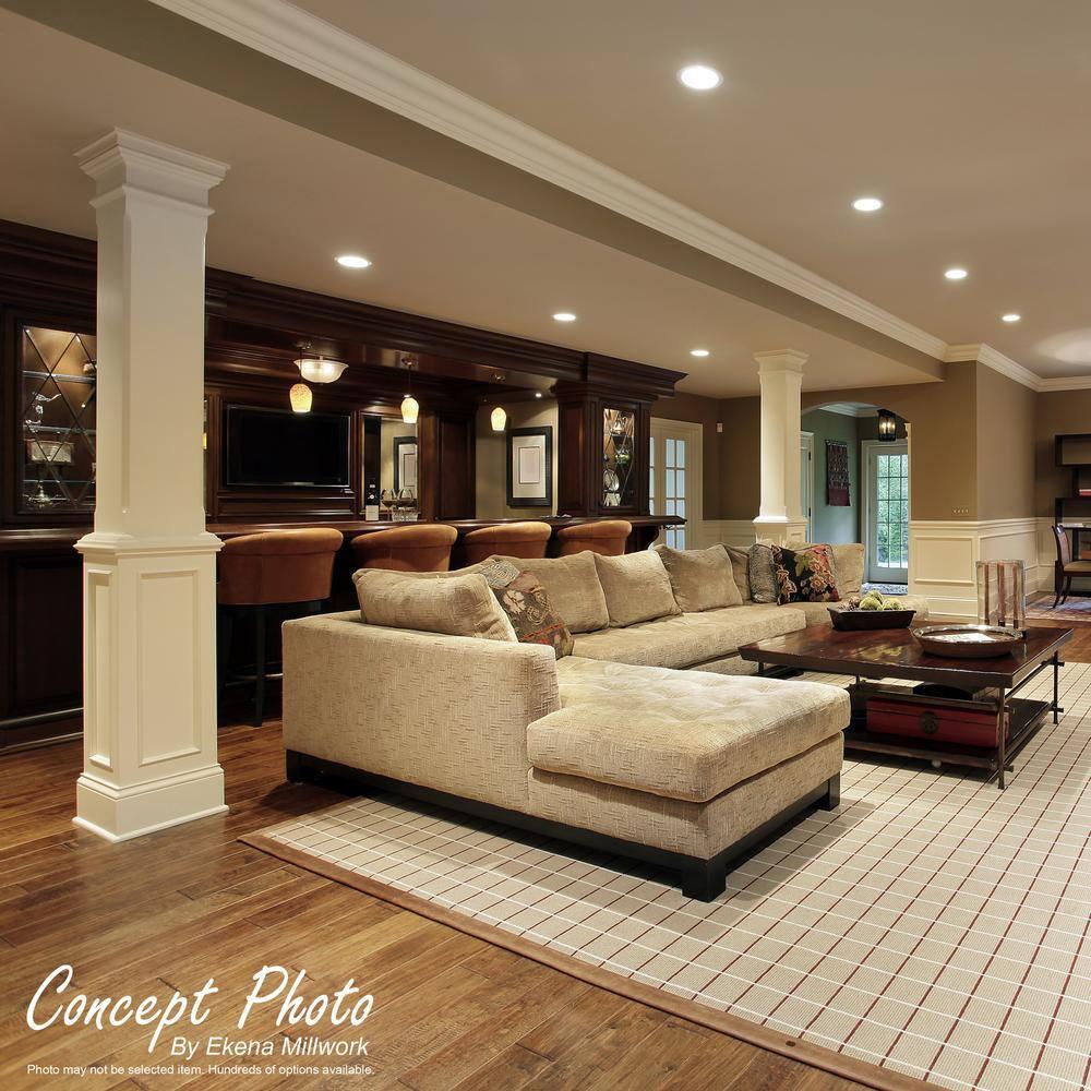 Ekena Millwork 7.5'' H x 78.75'' W x 0.75'' D Urethane Flat Trim