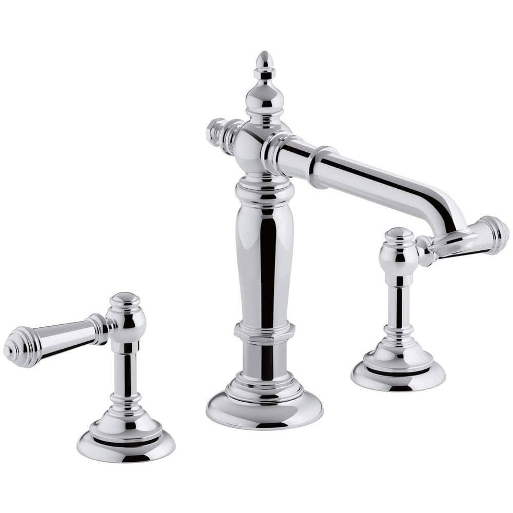 Artifacts® Widespread Bathroom Faucet with Drain Assembly