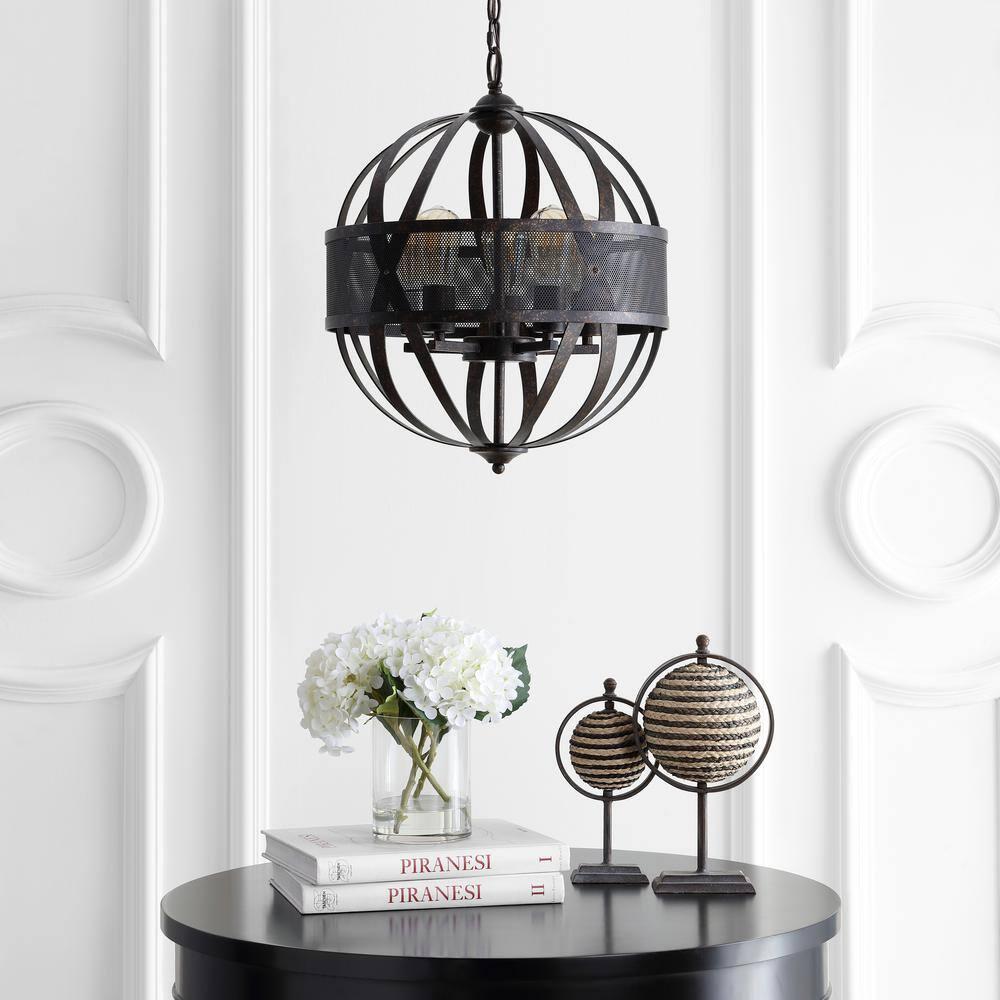 Colby 5 Light 16.75" Pendant - PND4057 - Brass - Safavieh