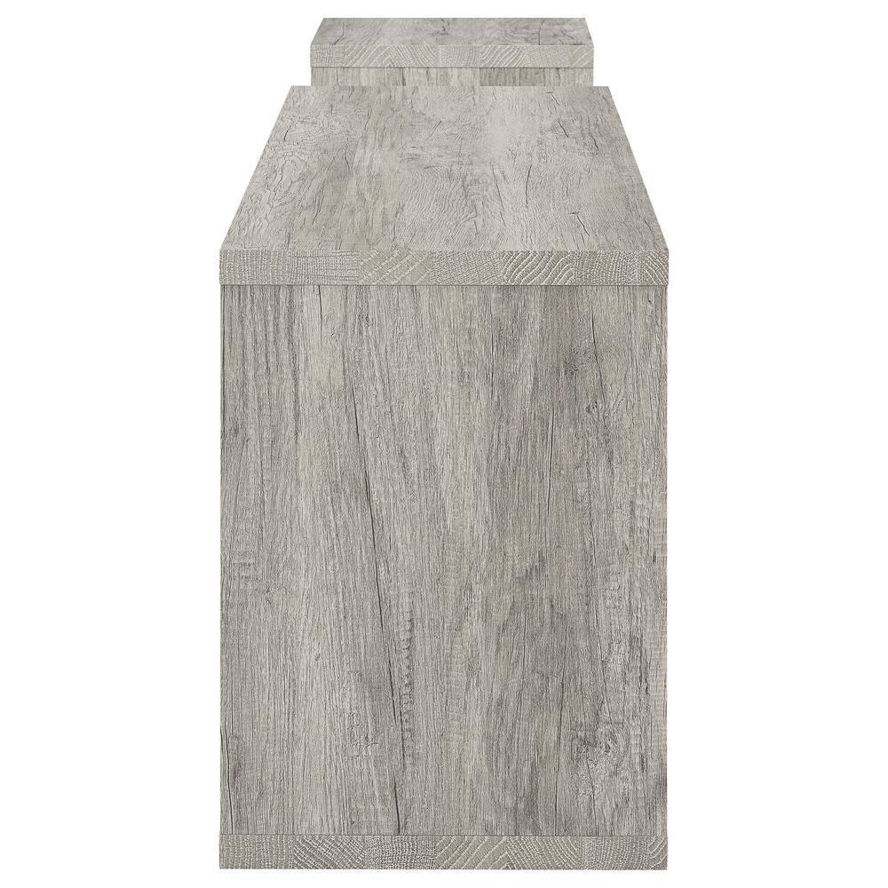 22" Velma Modular Bookcase & TV Stand: Stackable, Horizontal, Gray Driftwood - Coaster