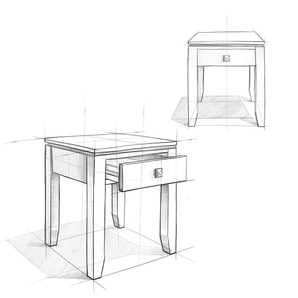 Simpli Home Cosmopolitan 18"W Solid Wood Contemporary Square End Table with Drawer
