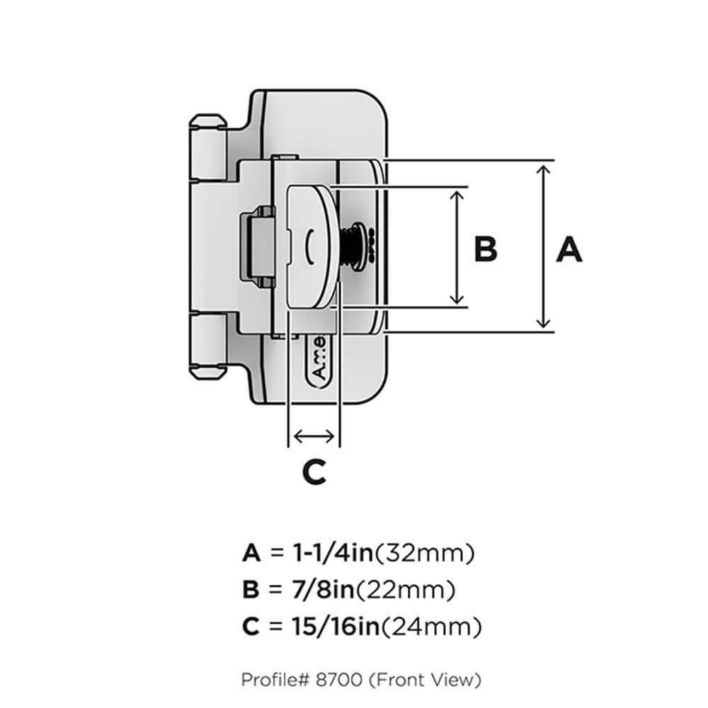 3/8" Demountable Traditional Hinge