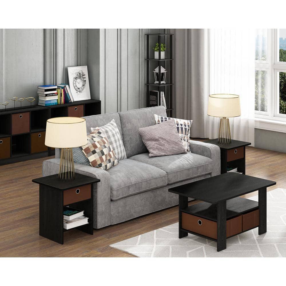 Furinno Andrey Coffee Table with Bin Drawer, Multiple Colors