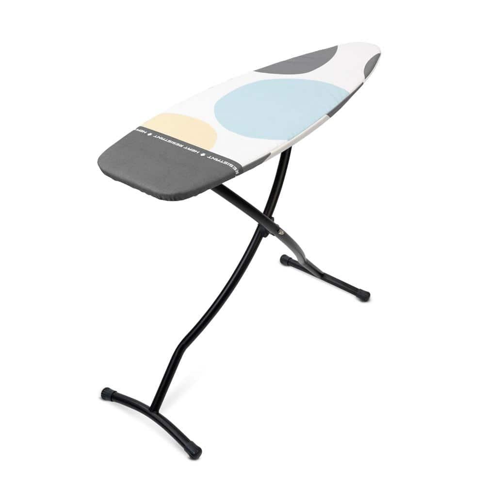 Brabantia Size D XL Ironing Board with Linen Rack and Heat Resistant Parking Zone Spring Bubbles Cover & Reviews | Wayfair
