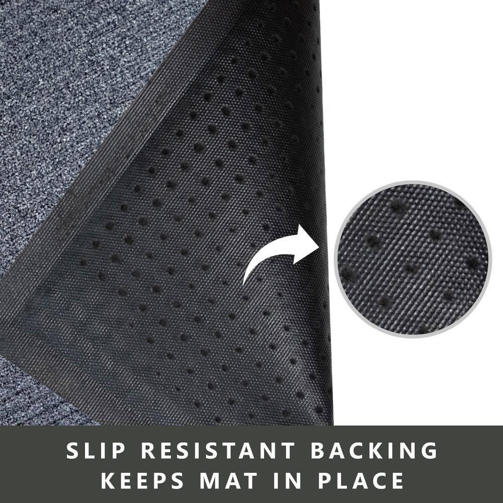 Envelor Front Door Mat Indoor Outdoor Entrance Doormat Non Slip Durable Floor Mat for Entry Mat Kitchen Rugs Home Decor Rugs Heavy Duty Mat Welcome Mat, 24 x 36 Inches, Black