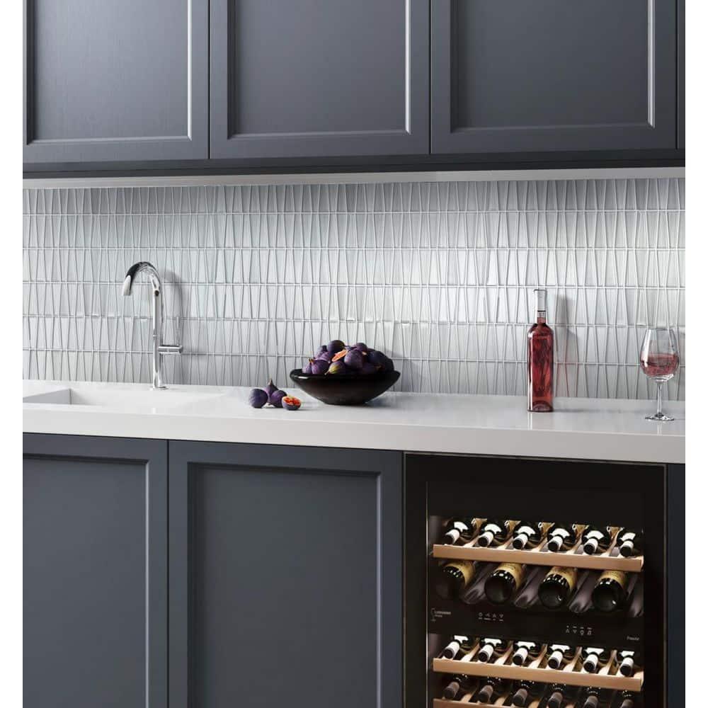 1" x 3" Glass Brick Joint Mosaic Wall and Floor Tile