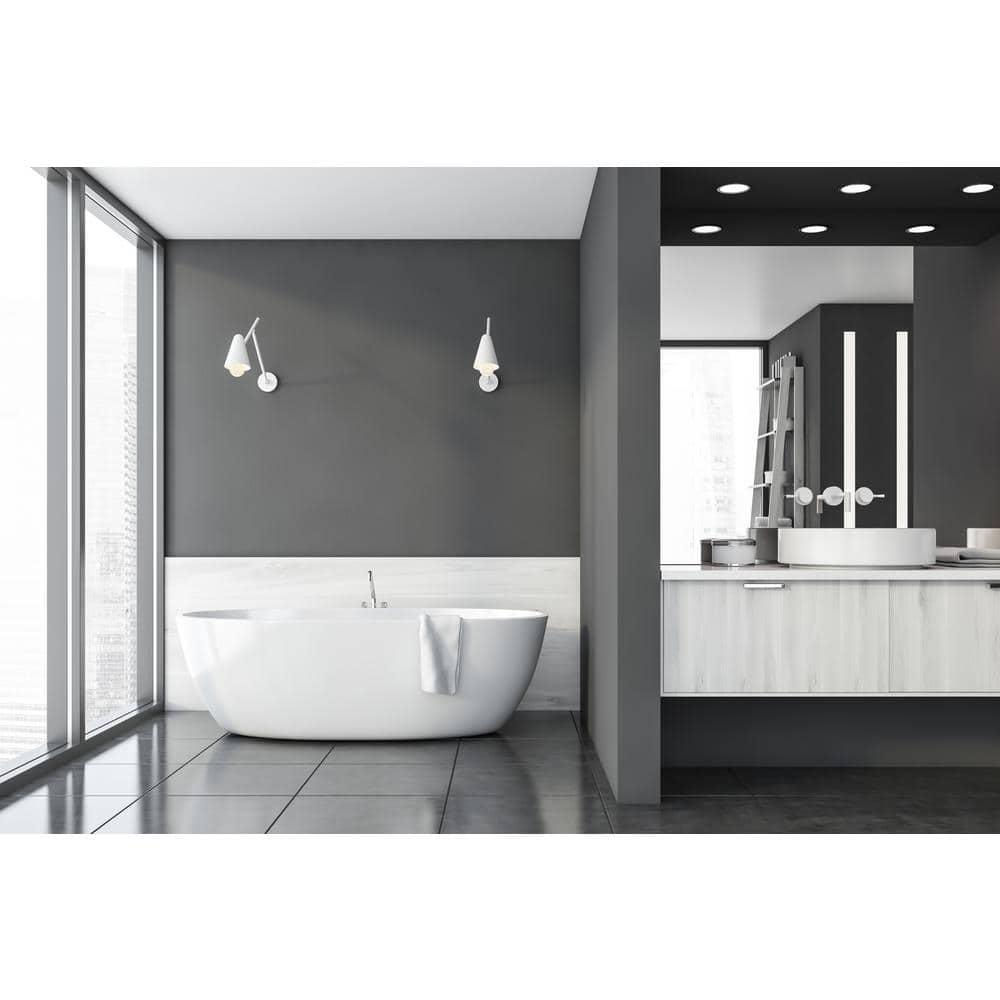 Bulbrite Solana 40 Watt Equivalent G25 Smart WiFi Connected 90CRI Globe LED Light Bulb, Milky Finish