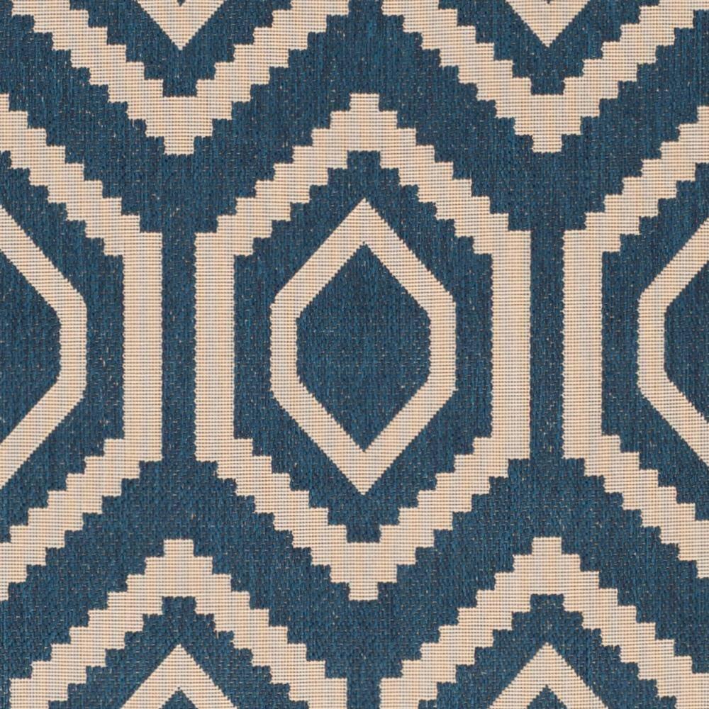 Courtyard CY6902 Power Loomed Indoor and Outdoor Area Rug - Navy/Beige - 9'x12' - Safavieh