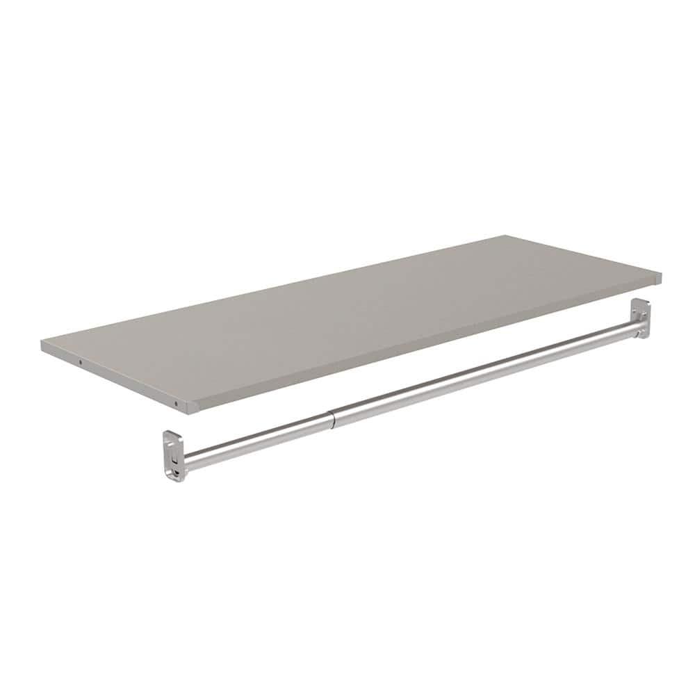 Modular Storage 36.02" W Shelf & Closet Rod