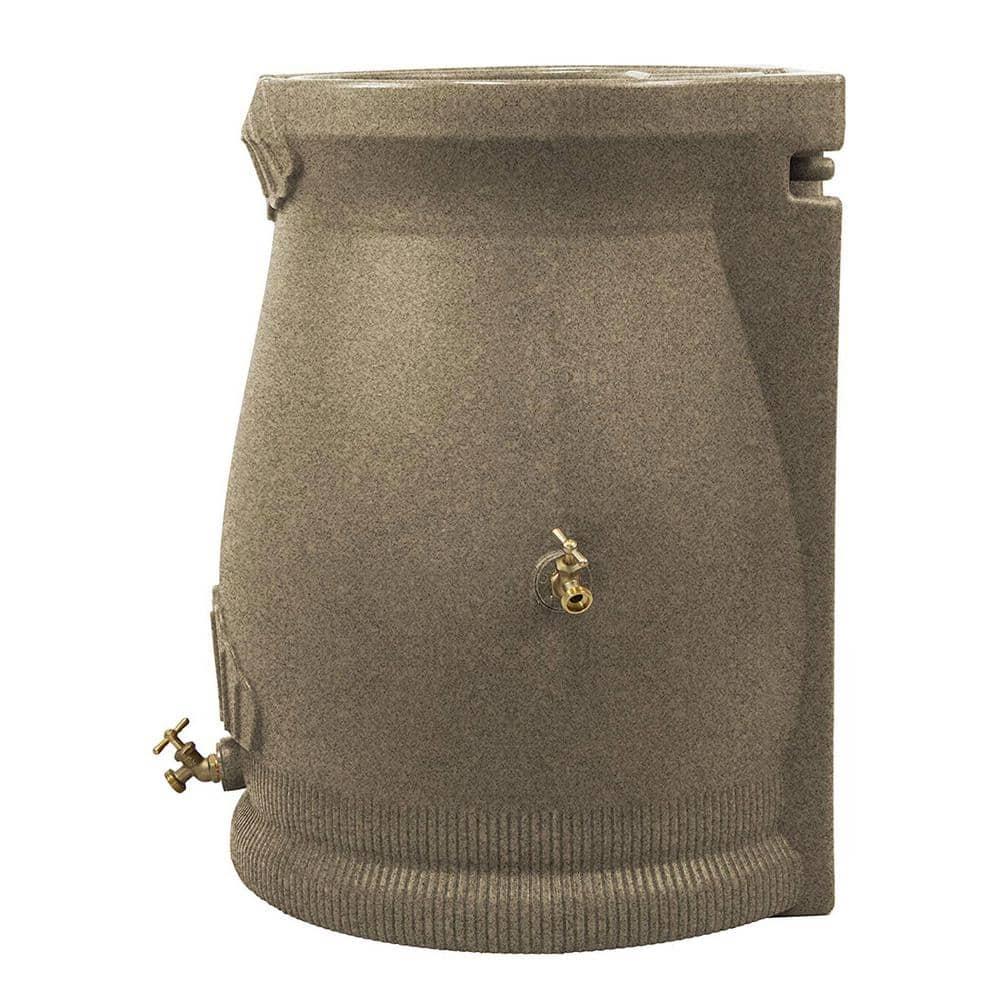 Good Ideas Good Ideas 50 Gallons Plastic Drainable Dual Overflow Planter Rain Barrel