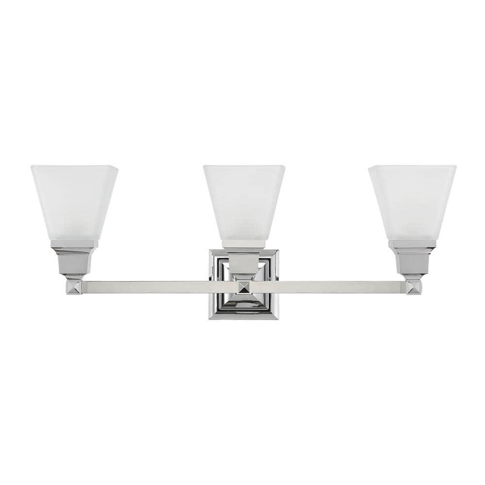 Livex Lighting Mission 3 - Light Vanity in  Polished Chrome