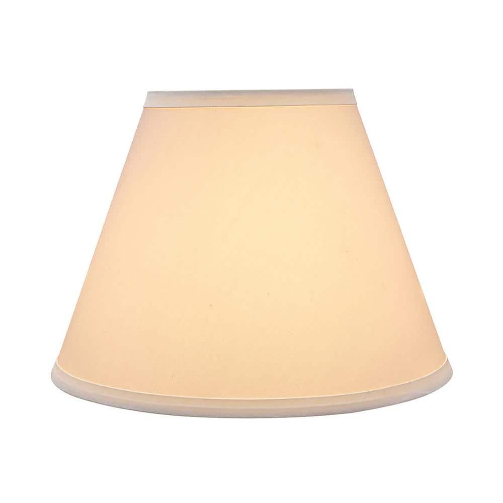 Aspen Creative 32630 Transitional Hardback Empire Spider Lamp Shade in White, 6" T x 12" B x 9" H