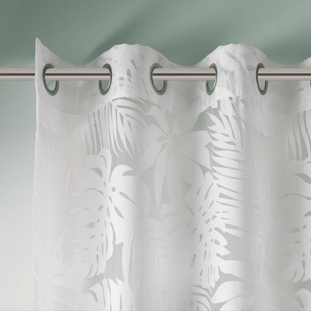Leilani Palm Leaf Burnout Window Sheer