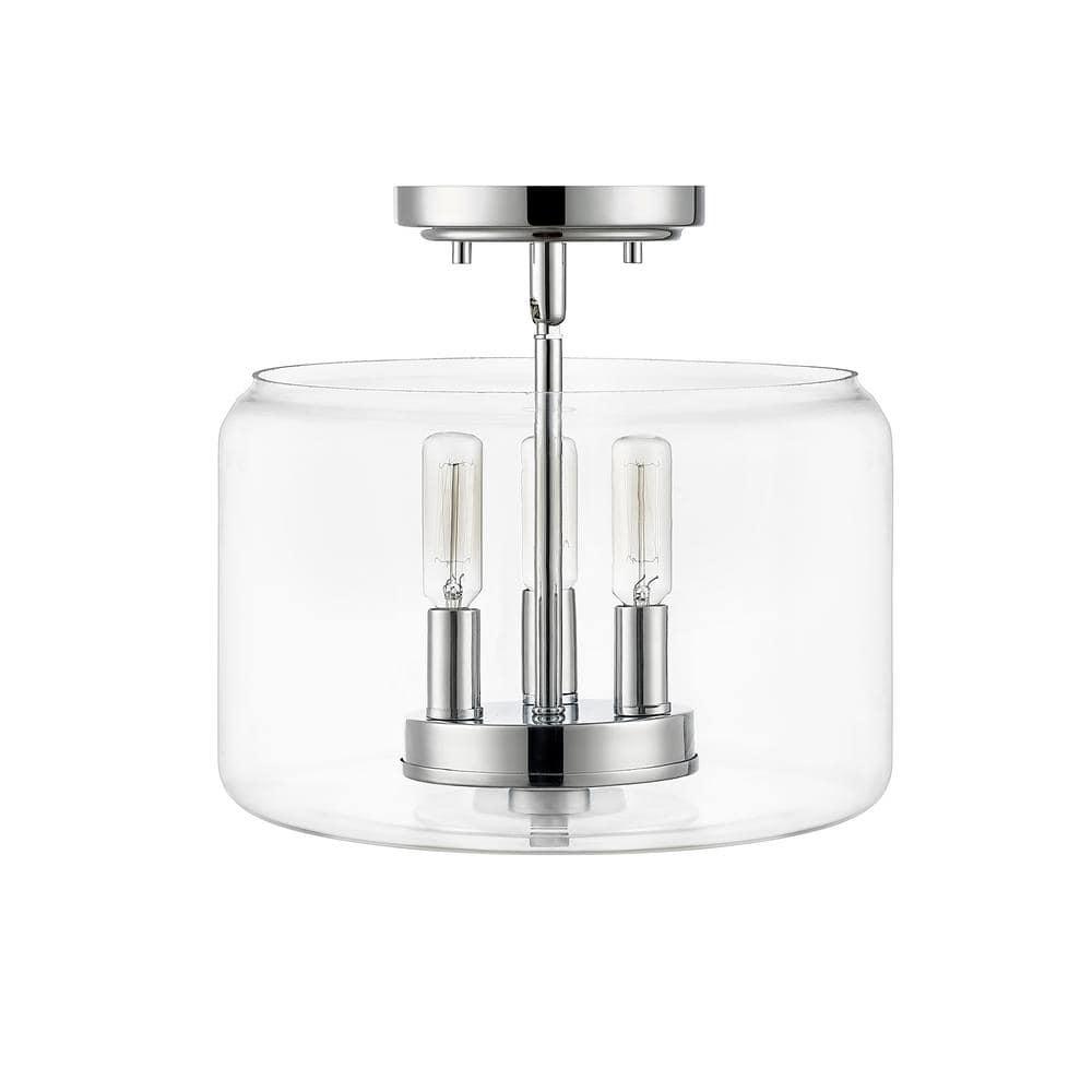 Asheville 3 - Light 10.6" Tall Flush Mount