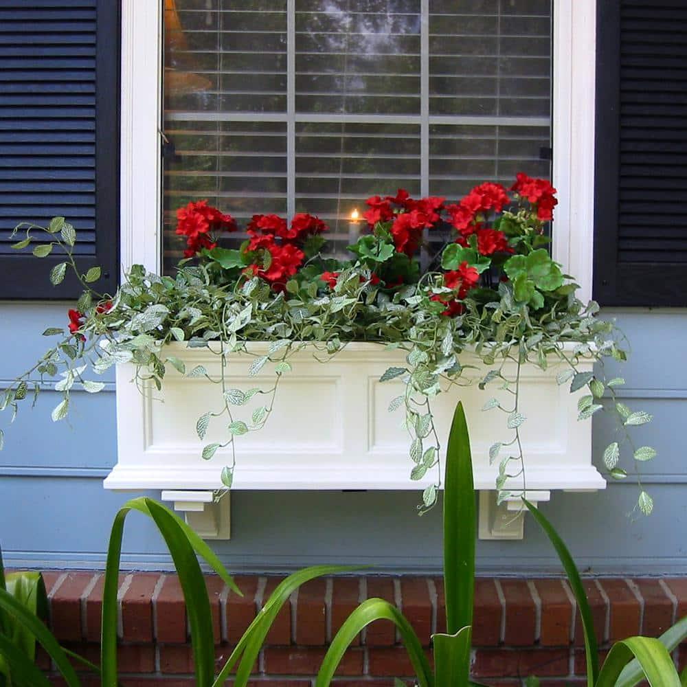 Mayne Inc. Anastasiya Resin Window Box Planter with Water Reservoir