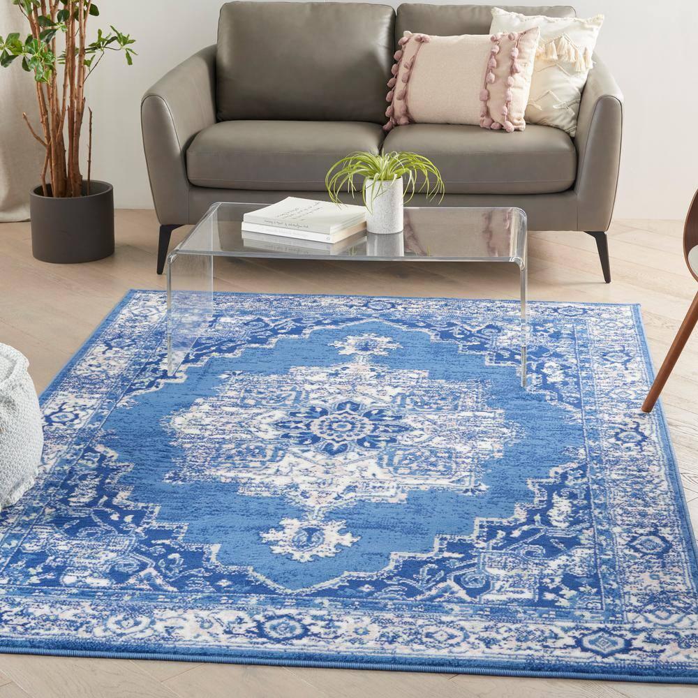 Nourison Whimsicle WHS03 Indoor only Area Rug - Navy 6' x 9'