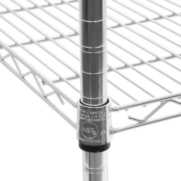 Seville Classics 36'' W 5-Tier NSF-Certified Steel Shelving with Wheels