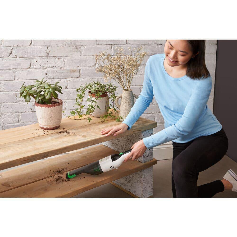 BLACK+DECKER Reviva 8V MAX* Cordless Hand Vacuum with Charger, Filter and Brush Crevice Tool, (REVHV8J40)