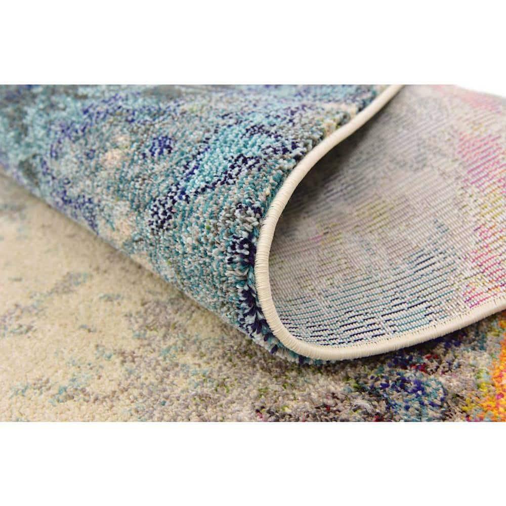 Unique Loom Chromatic Collection Area Rug - Imperial (9' x 12' 2" Rectangle Multi/Beige)