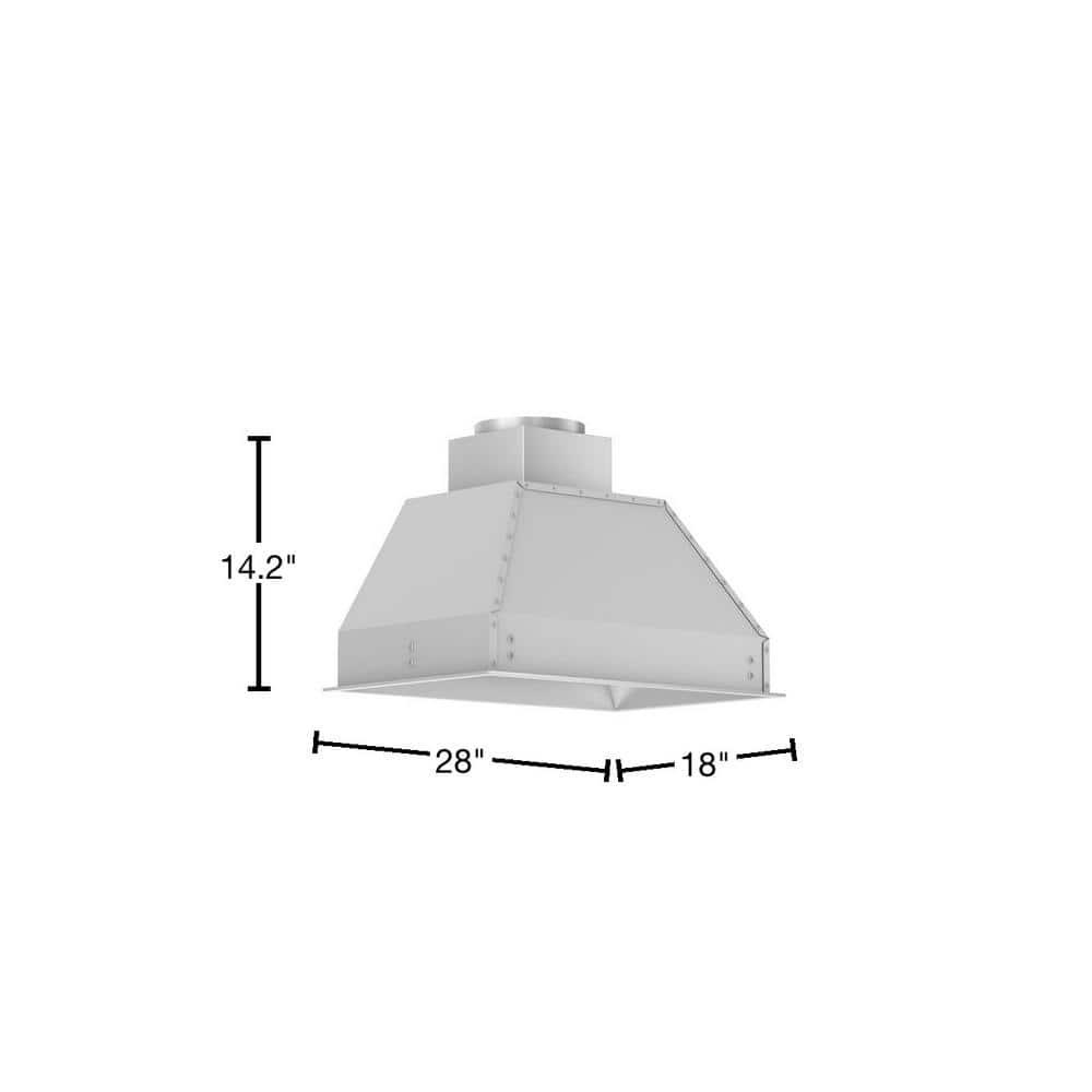 ZLINE 28 in. Range Hood Insert in Stainless Steel (695-28)