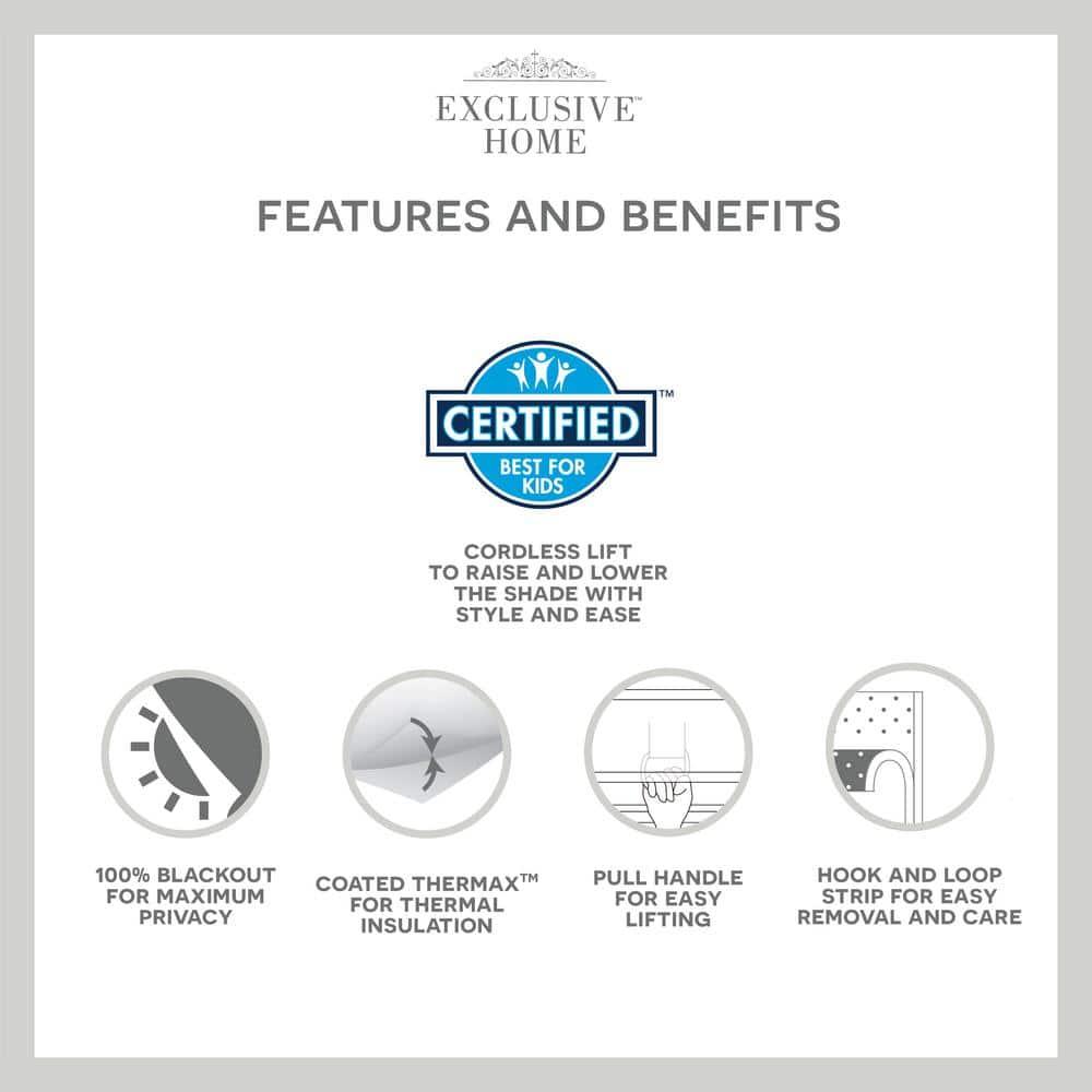 Amalgamated Textiles Exclusive Home Prague Trellis 100% Blackout Roman Shade