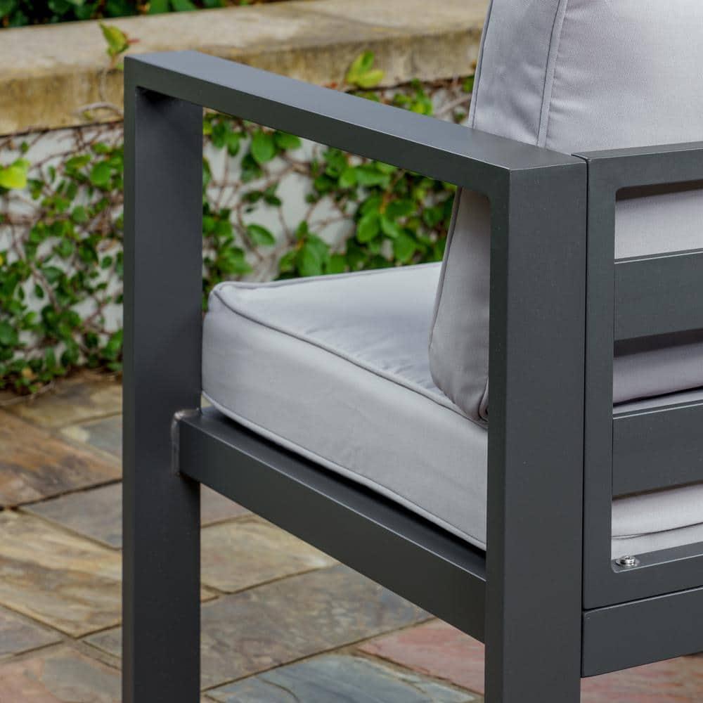 Tortuga Outdoor Lakeview Aluminum Club Chair - Gray