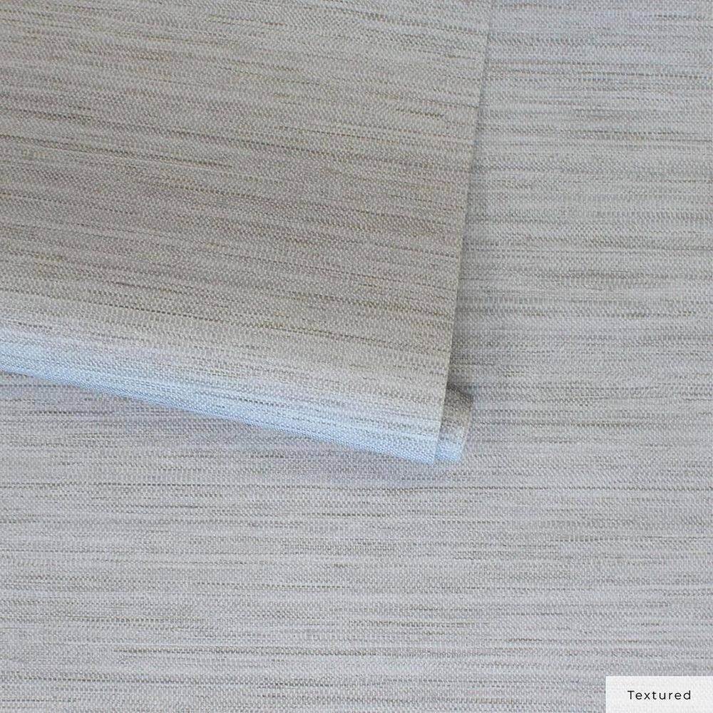 Tempaper & Co. Faux Horizontal Grasscloth Removable Peel and Stick Wallpaper, Textured Pewter, 56 sq. ft.: Vinyl, Prepasted