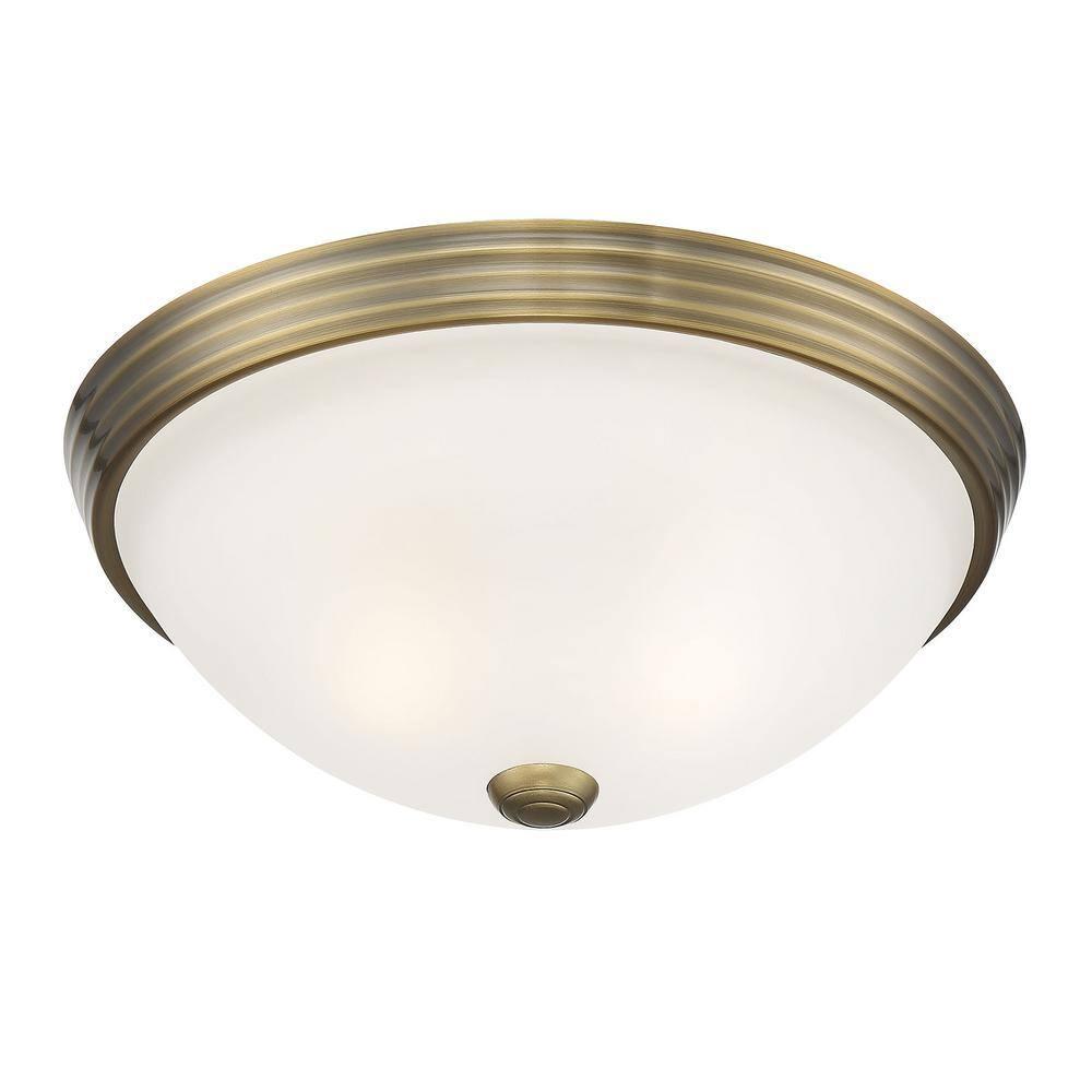 Savoy House NULL 2 - Light Flush Mount in  Warm Brass