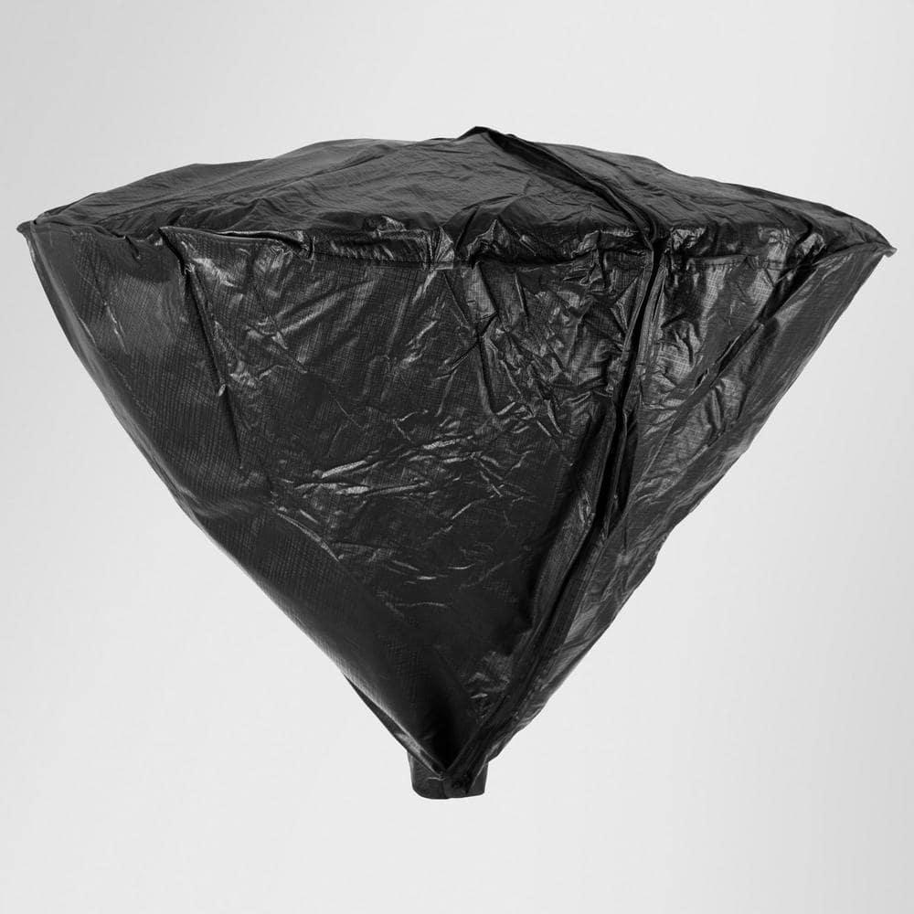 Fire Sense Fire Sense Outdoor Vinyl Head Cover LPG Patio Heaters Heavy Duty 10 Gauge Felt Lined with 32" Reflectors-Black