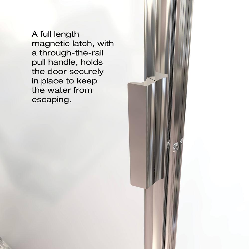Deluxe Sopora 63.5" H Framed Shower Door