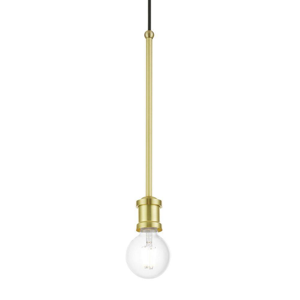 Livex Lighting Lansdale 1 - Light Pendant in  Satin Brass