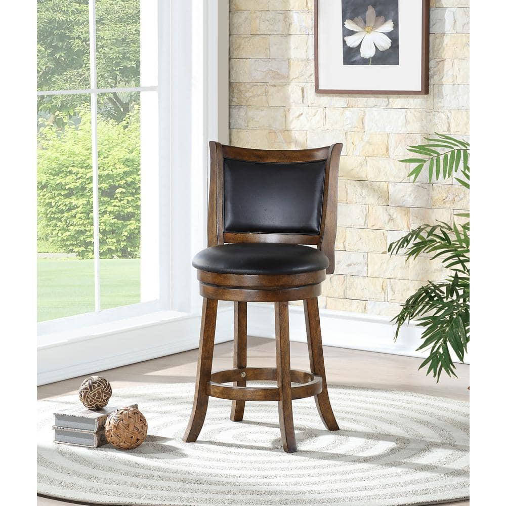 New Classic Furniture,Furniture Bristol 24" Solid Wood Counter Stool In Brown