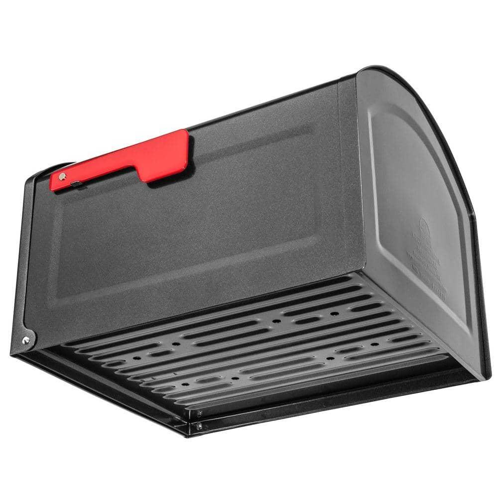 Architectural Mailboxes Centennial Post Mount Galvanized Steel Post Mount Pewter Mailbox