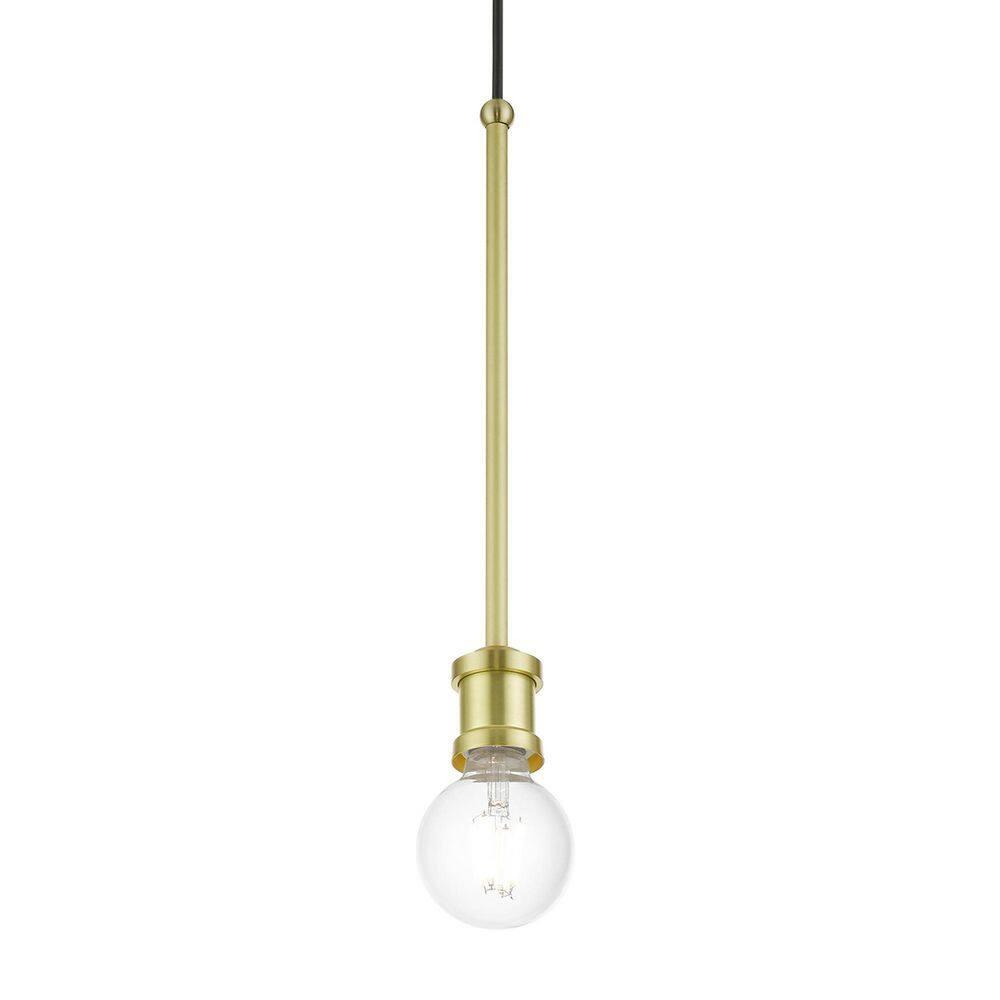 Livex Lighting Lansdale 1 - Light Pendant in  Satin Brass