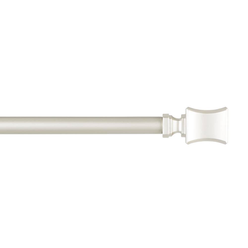 Amalgamated Textiles Exclusive Home Loran 1" Window Curtain Rod and Finial Set, Adjustable