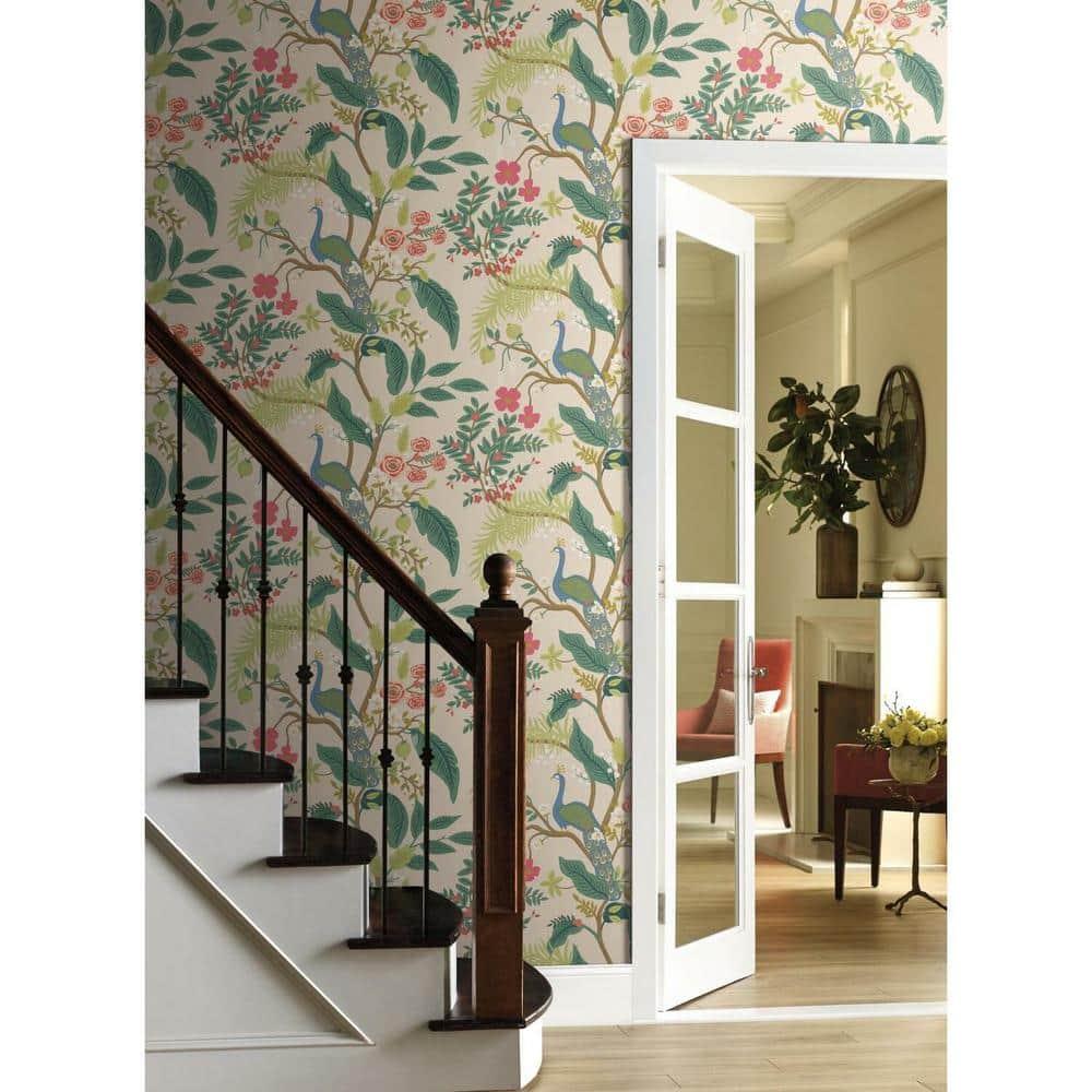 Rifle Paper Co. Peacock 27' x 27" Wallpaper Roll