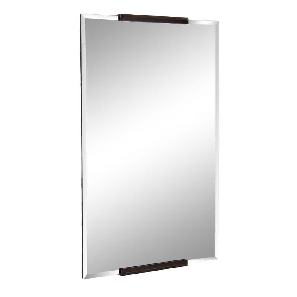 Kate and Laurel Erina Metal Rectangle Mirror, 20x31, Bronze