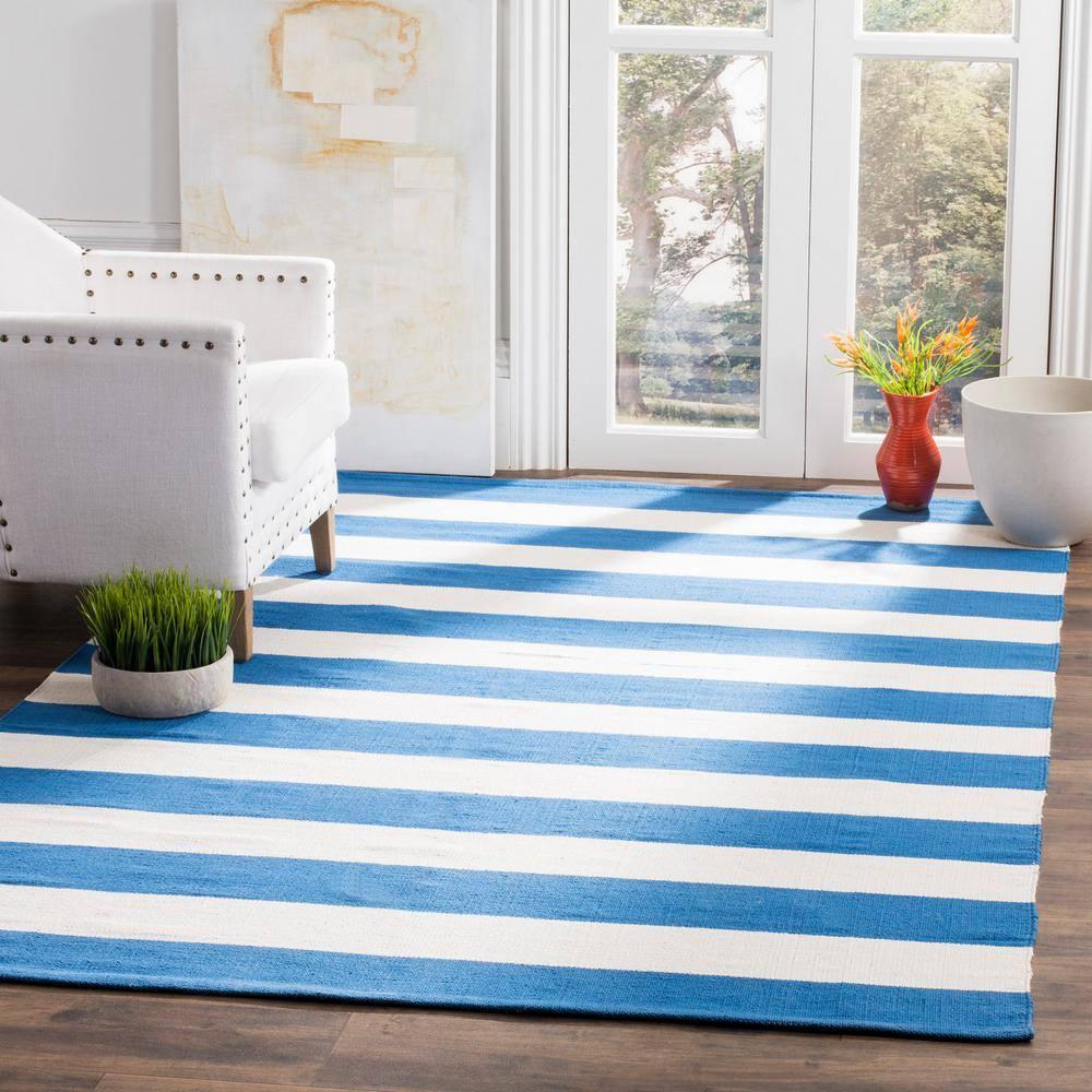 Montauk MTK712 Hand Woven Indoor Area Rug - Blue/Ivory - 8'x10' - Safavieh