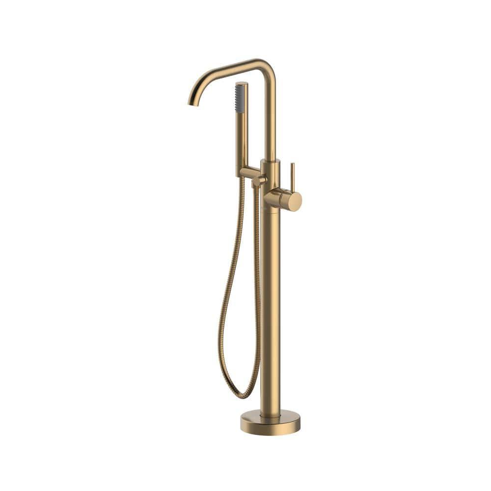 Contento™ Single Handle Floor Mounted Freestanding Tub Filler
