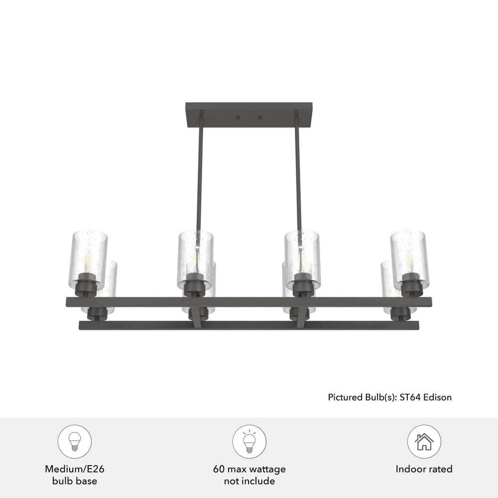 Hartland 8 - Light Kitchen Island Linear Pendant
